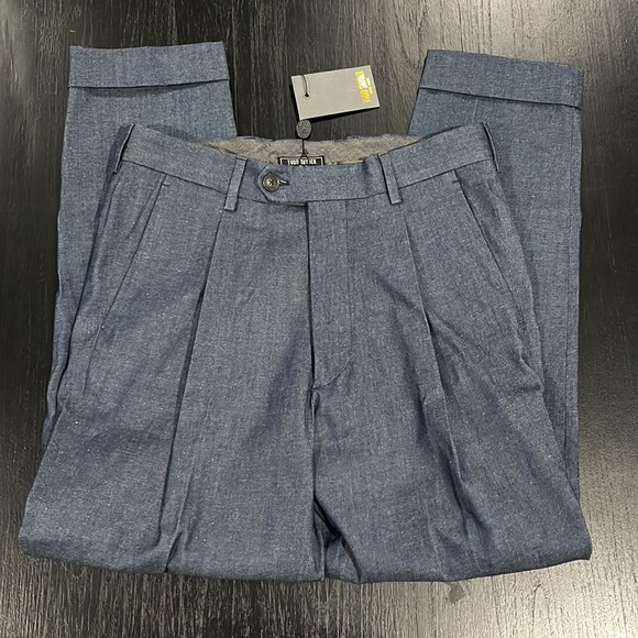 Todd Snyder Italian denim Madison suit pant in indigo - Picture 2 of 5